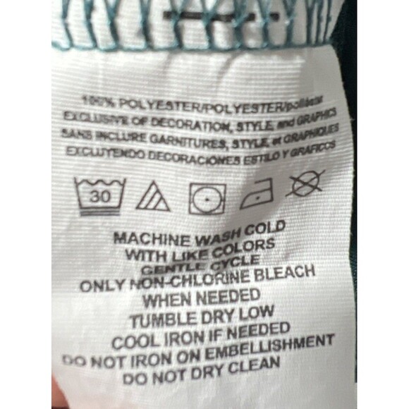 Philadelphia Eagles Football Men's Med Green NFL Team Apparel Hoodie Sweatshirt - Picture 7 of 10